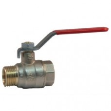 BALL VALVES, BRASS, MALE/FEMALE, WITH LEVER HANDLE, BSP THREADS, MADE IN ITALY (4)